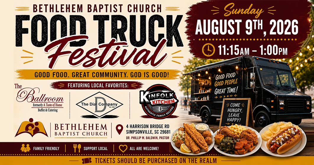 advertisement for the Food Truck Festival. Click for details