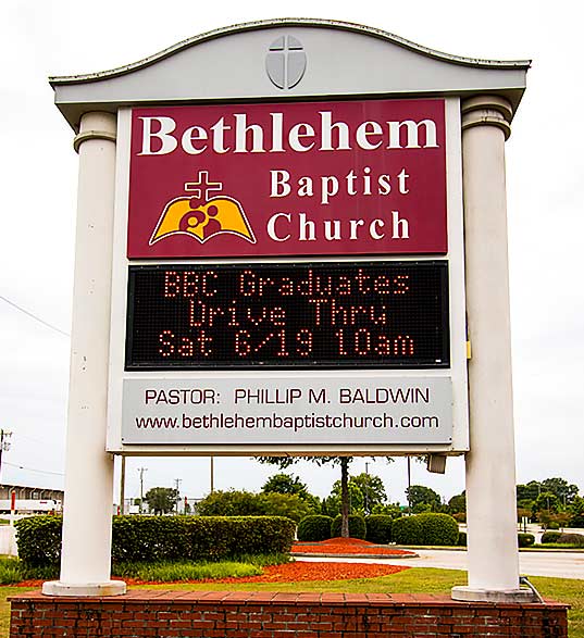 church sign